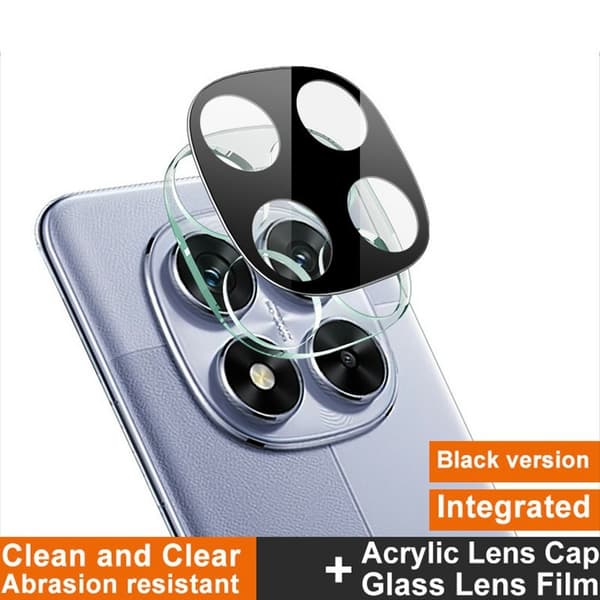 IMAK För Redmi Note 14 Pro 5G kamera linsskydd härdat glas linsfilm Svart