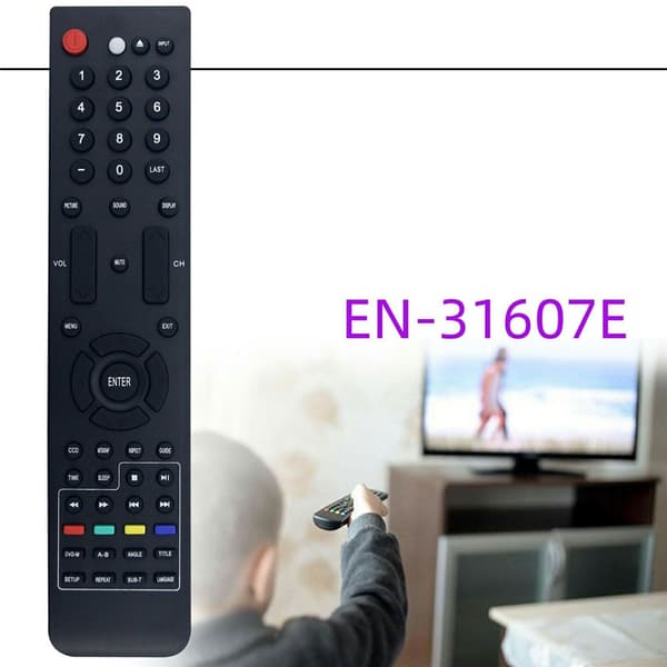 Fjärrkontroll Ersättning för EN-31607E För Element TV Svart