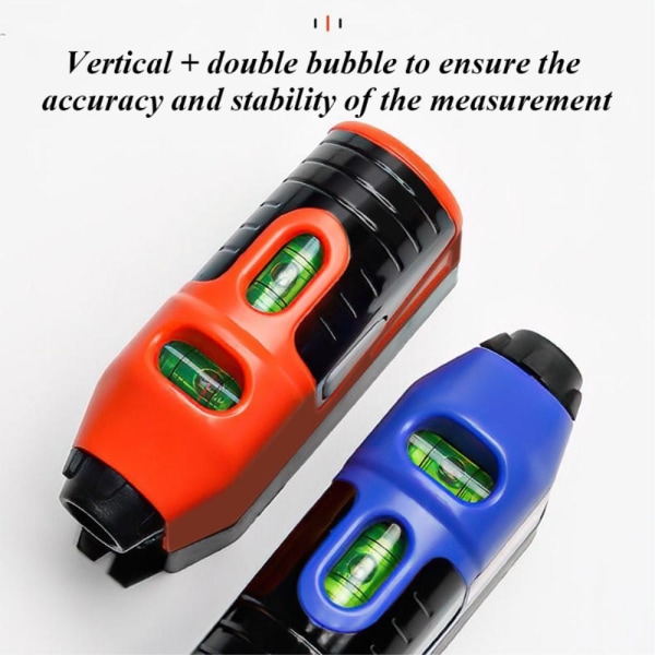 Punktlinjekrysslaser Spirit Level Multifunktionslaserniveau Red