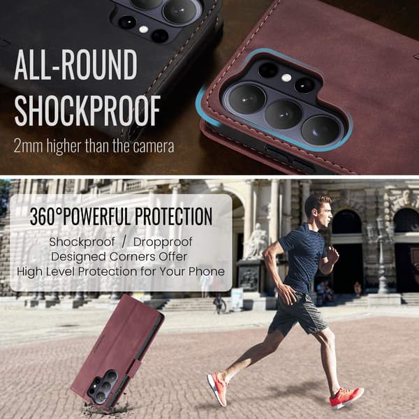 CASEME Plånboksfodral Samsung Galaxy S26 Ultra - Röd Röd