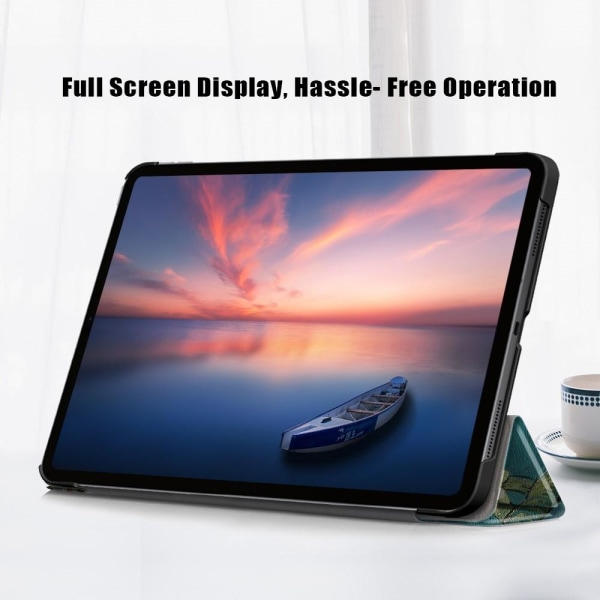 iPad Pro 11" 2021/2020/2018 Slim fit tri-fold fodral - Blossom multifärg