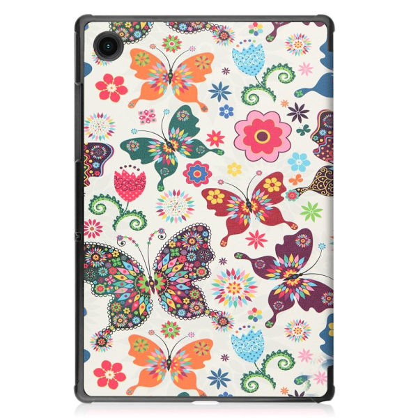 Trifoldet stativetui til Samsung Galaxy Tab A8 10.5" (2021) - Sommerfugle Multicolor