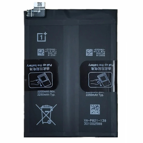 Batteri För OnePlus 9 (EU / US Version) 7.74V 4450mAh BLP821 Svart