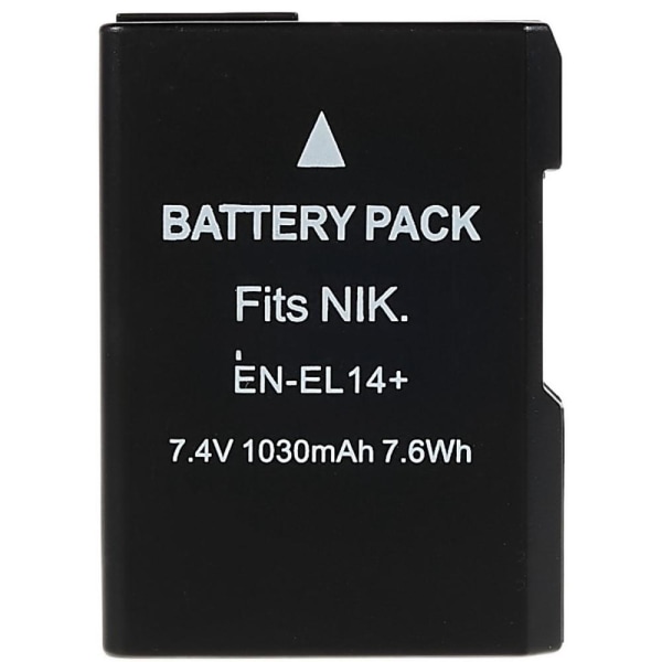 EN-EL14+ Batteri till Nikon D3000 D3100 D3200 D3300 D3400 Etc Svart