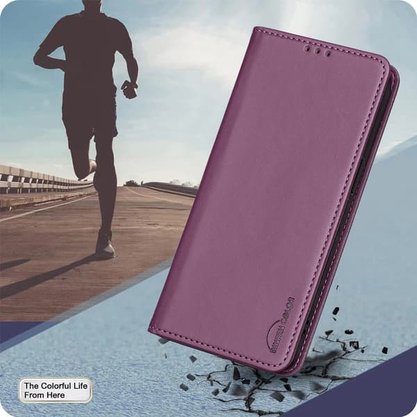 BINFEN COLOR Mobildeksel med Stativ til Google Pixel 11 Pro XL Dark purple