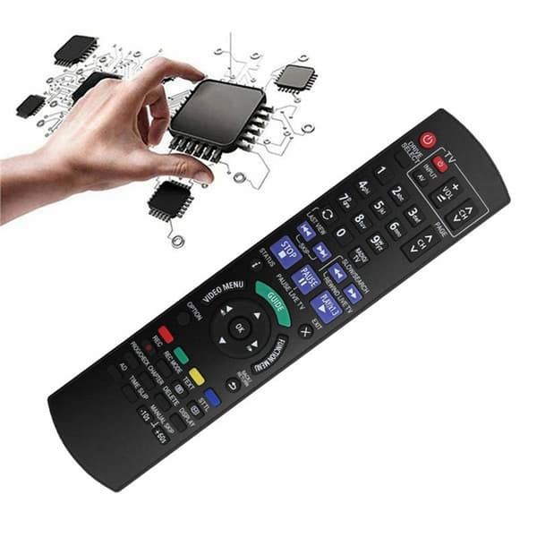 Fjärrkontroll Ersättning för N2QAYB001059 För Panasonic Blu-Ray DVD Spelare Svart