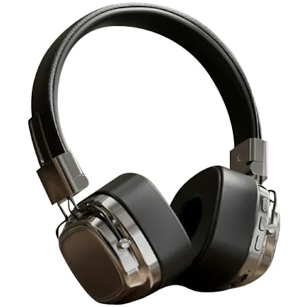 Bluetooth HiFi Sound Over Ear Hodetelefoner Støyreduksjon Trådløst Headset - Sølv+svart Black