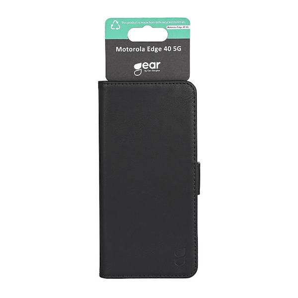 GEAR mobiltaske 3 kortrum Sort - Motorola Edge 40 5G Black