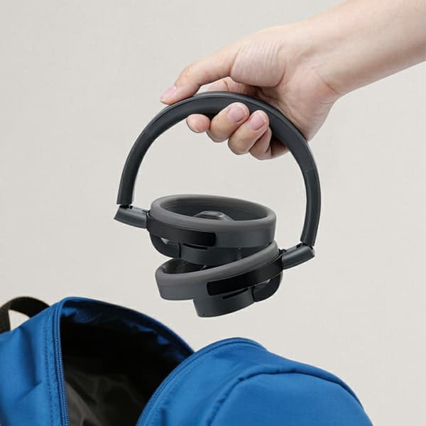 LC6200 Bluetooth Sammenleggbare Hodetelefoner med Åpne Øre ENC Støydempende Headset - Svart Black