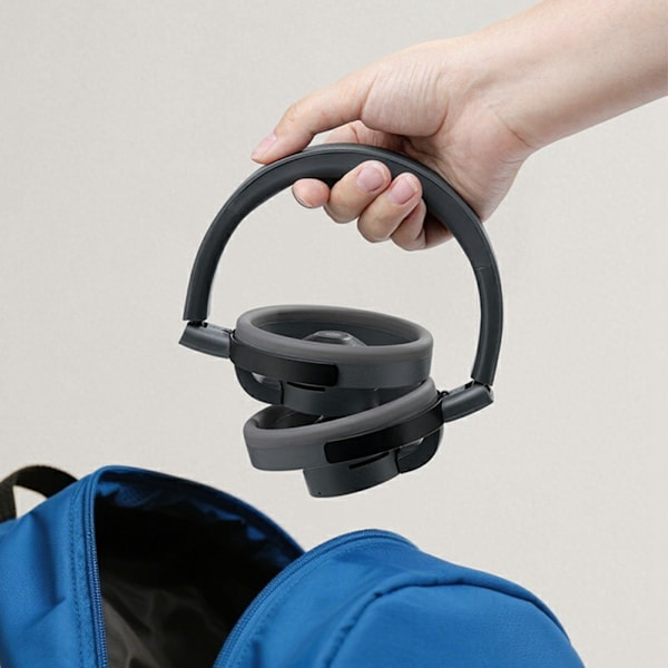LC6200 Bluetooth vikbara hörlurar öppet öra ENC-brusreducerande headset - svarta Svart