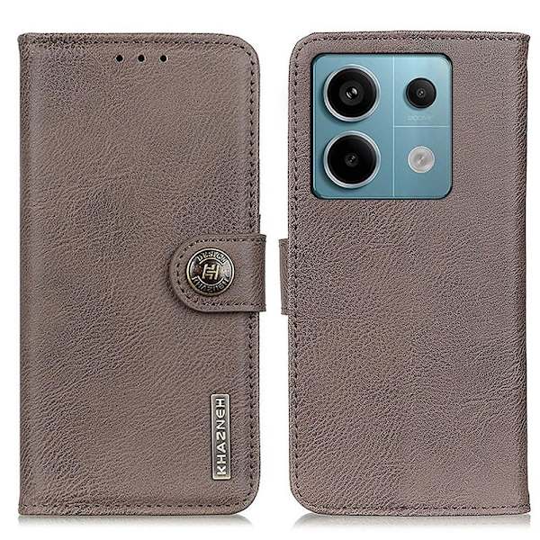 For Xiaomi Redmi Note 13 Pro 5G Deksel KHAZNEH Khaki Transparent