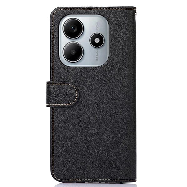 KHAZNEH Plånboksfodral till Xiaomi Redmi Note 14 4G Svart