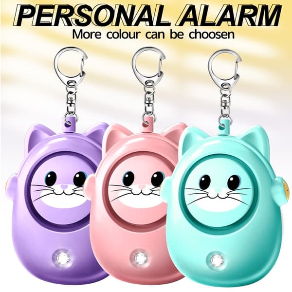 130 dB Safety Alarm – Emergency/Assault/Self-Defense – Loud Personal Alarm – Mint Mint