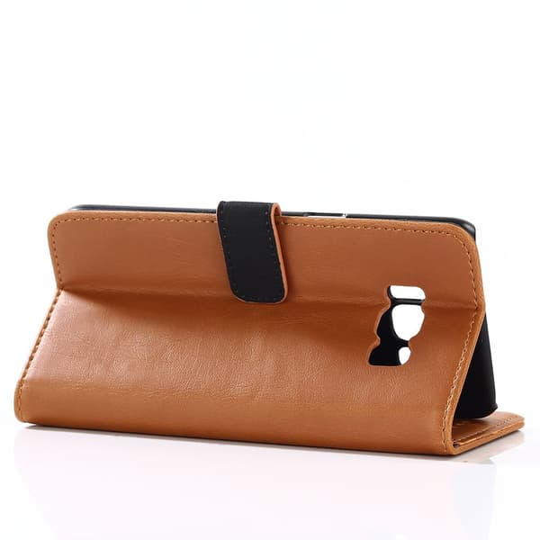Samsung Galaxy S8 Stilig Lommebok - cover Lysebrun Brown