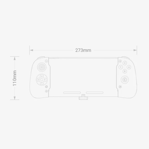 Kompatibel med Nintendo Switch / Switch OLED Game Controller Gamepad Turbo Svart