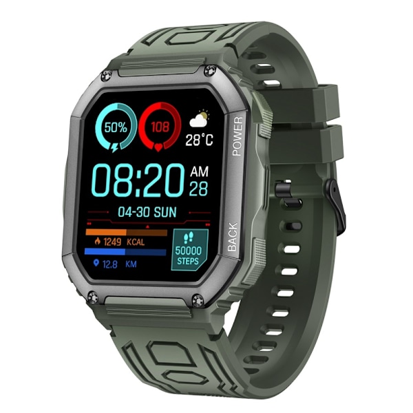 Armband För Garmin Fenix ​​7 / 7 Pro / 6 / 5 22 mm silikon - Grön Grön