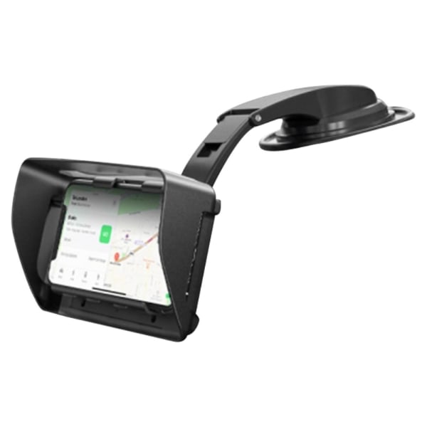 Bilmobiltelefonholder 360° roterbar Vindskjerm Håndfri telefonholder Black