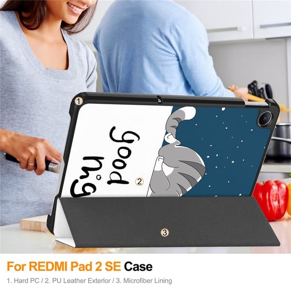 Til Xiaomi Redmi Pad 2 9.7 / Pad 2 SE Nettbrettdeksel Multicolor