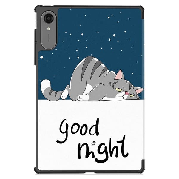 Til Lenovo Idea Tab Pro Gen 2 13" Deksel Tri fold Stativ Mønstertrykk - Cat Multicolor