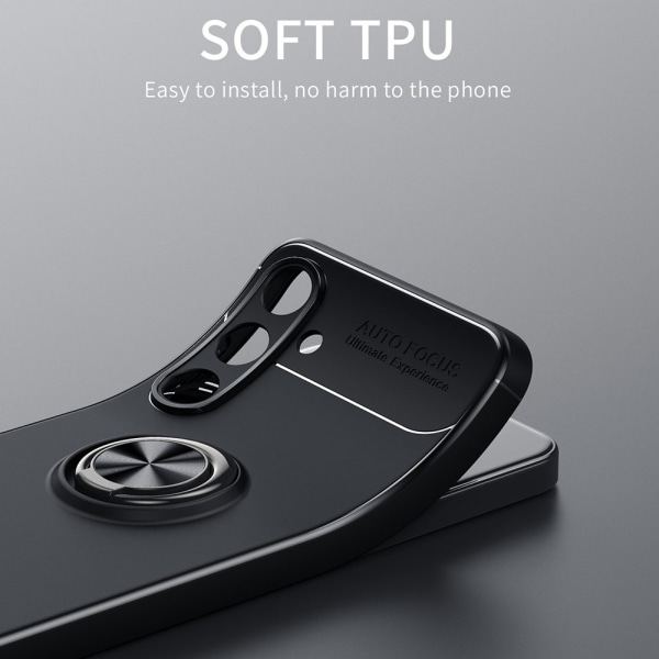 Fingerring Kickstand TPU Taske til Samsung Galaxy S24+ Black