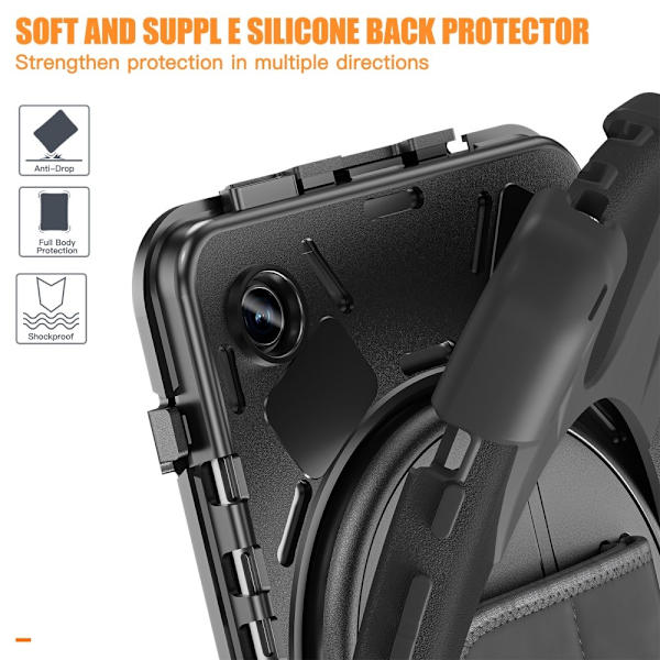 Samsung Galaxy Tab A9 Heavy Duty Armor skal Svart