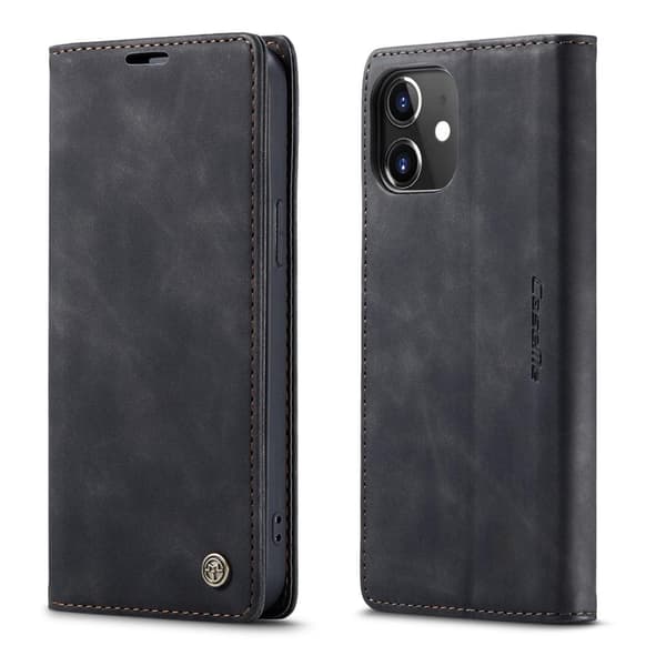 CASEME Retro Lompakkokotelo - iPhone 12 mini Black