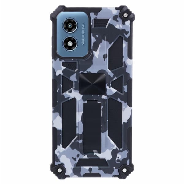 Til Motorola Moto G Play (2024) Case Cover Back With Stand Transparent