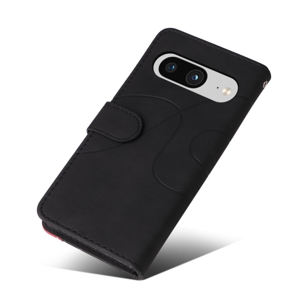 Til Google Pixel 8 KT-serie-1 dobbeltfarve etui Black