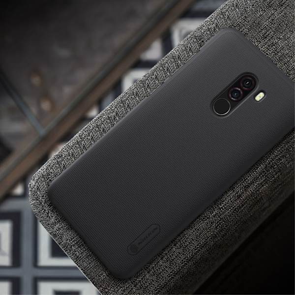 NILLKIN Super Frosted Shield Hårdt Plastiketui til Xiaomi Pocophone F1 - Sort Black