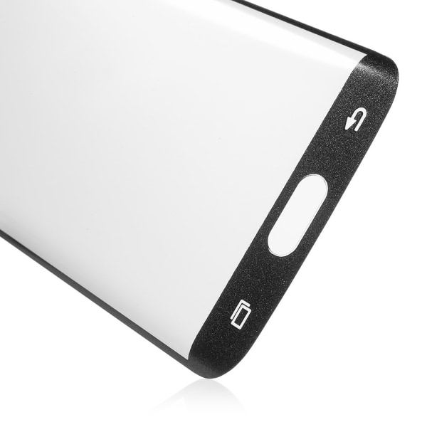 AMORUS Samsung Galaxy S6 Edge Härdat glas - Svart Transparent