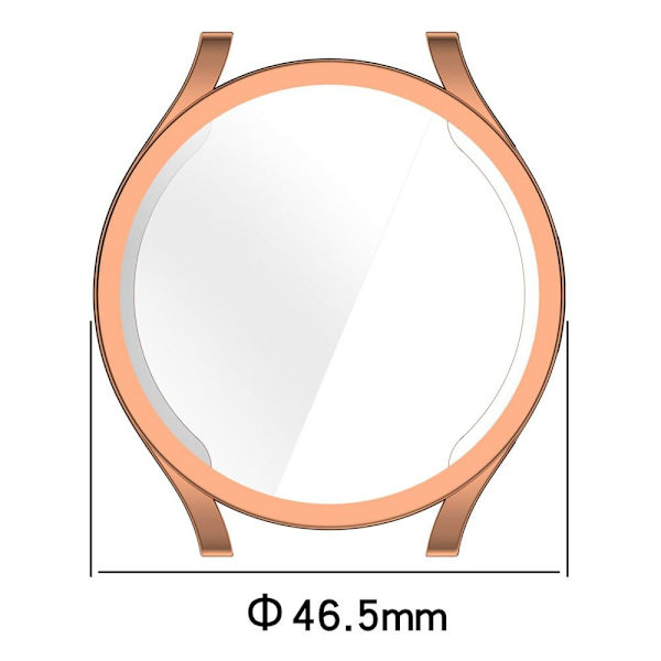 Fuld dækning TPU urkasse til Samsung Galaxy Watch6 44mm Black