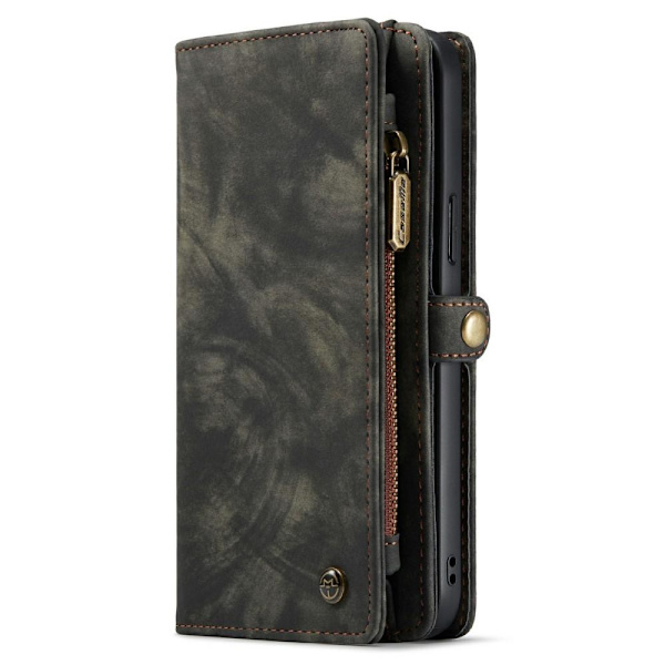 CASEME iPhone 13 Pro Max Retro Lommebok-deksel - Svart Black