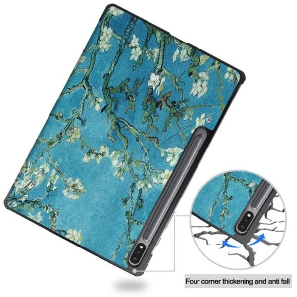 Slim Fit Cover Fodral Till Samsung Galaxy Tab S10+ (S10 Plus) - Blossom multifärg