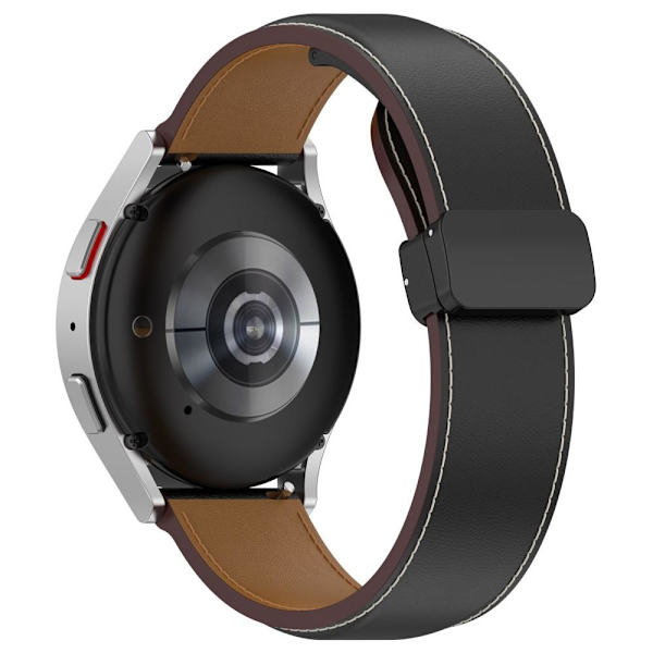 20mm urrem til Samsung Galaxy Watch6 40mm 44mm Klassisk 43mm 47mm Black