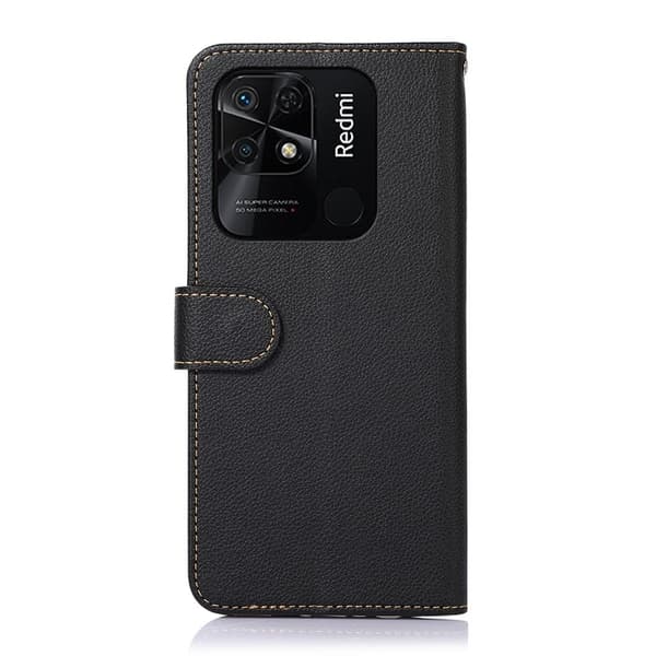 KHAZNEH Redmi 10C Lommebok - deksel Svart/Rød Black