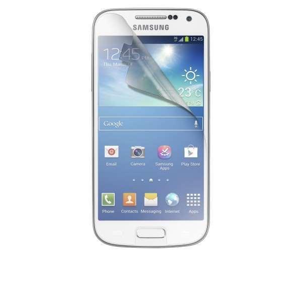 Samsung Galaxy S4 Mini skærmbeskytter x2 med renseklud Transparent