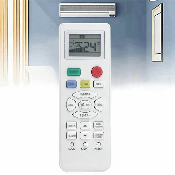 Fjärrkontroll Ersättning för 0010401715B för Haier Air Conditioner Vit