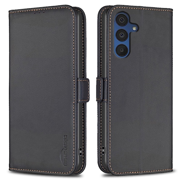 BINFEN COLOR Samsung Galaxy A55 5G puhelimen lompakon suojukselle Black
