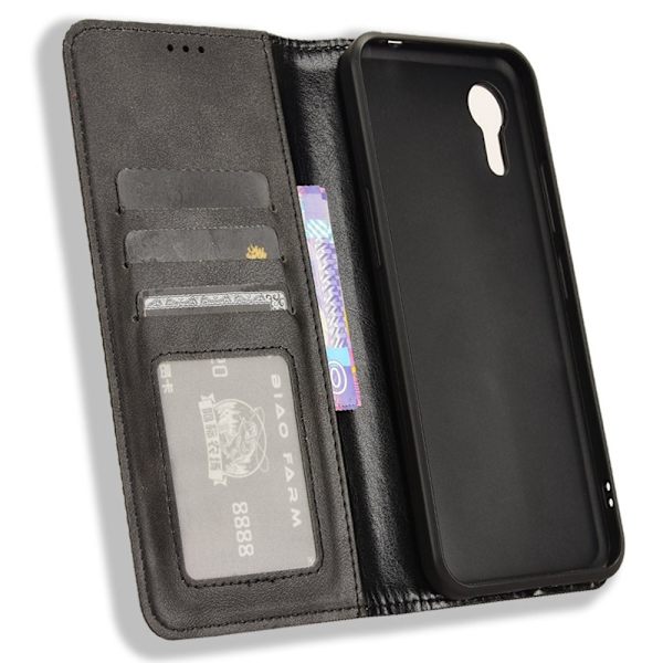 Samsung Galaxy Xcover 7 Wallet Case Cover Shell Black