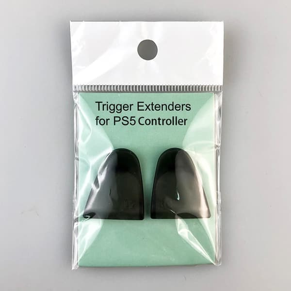 1 par utvidelsesknapper for Sony Playstation 5-spillkontrollere Black