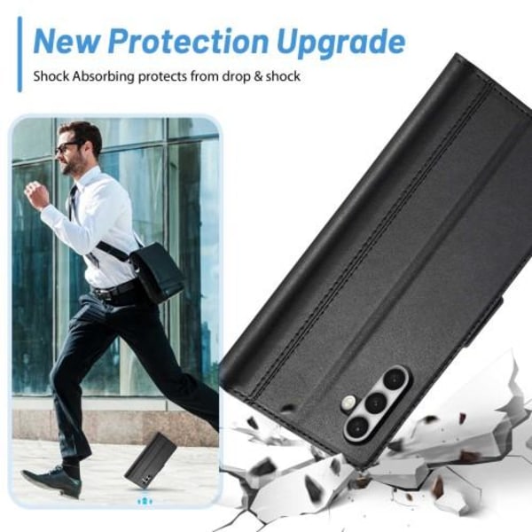 LC.IMEEKE Pung Taske til Samsung Galaxy S23 - Sort Black