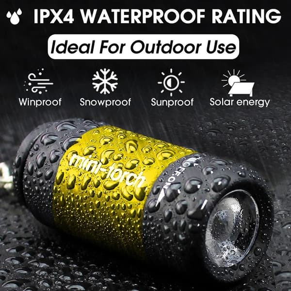 IPX4 vedenpitävä mini ladattava LED 25 lumen taskulamppu Green