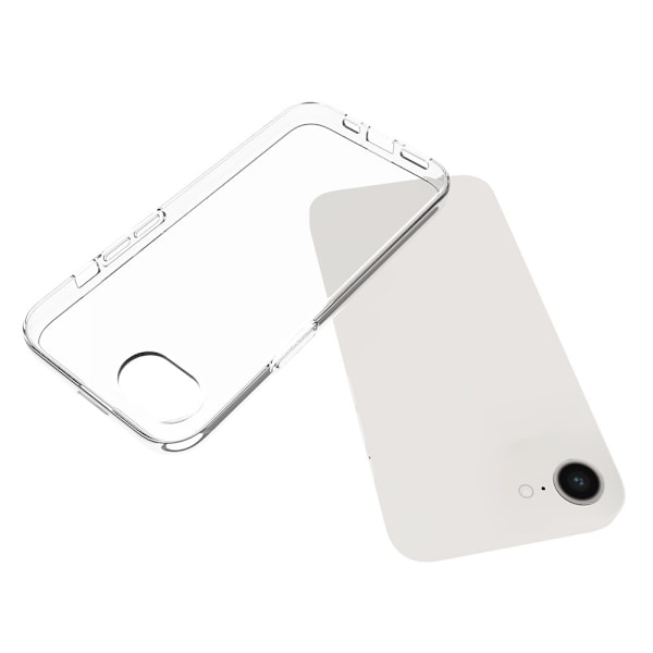 Fodral Skal för iPhone 16e Stötdämpade Förstärkta hörn TPU Transparent