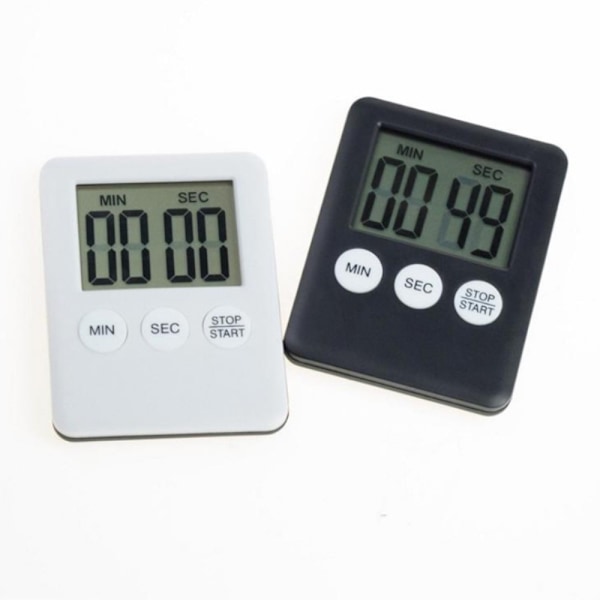 Tynd Køkken Timer Timer Storskærm Digital Magnetisk Nedtælling - Mørkeblå Blue