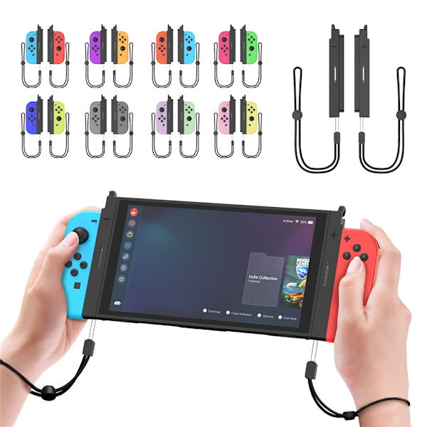 Joy-Con-adapter kompatibel med Nintendo Switch 1-kontroller til Switch 2 Black