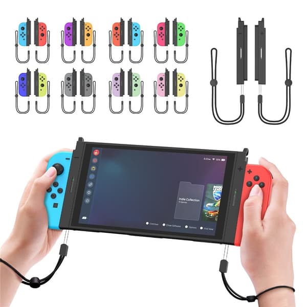 Joy-Con-sovitin, joka on yhteensopiva Nintendo Switch 1 -ohjaimen ja Switch 2:n välillä Black