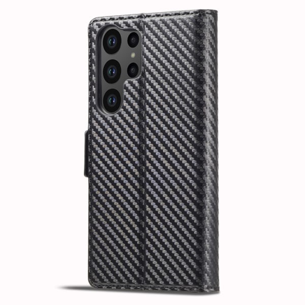 LC.IMEEKE Plånboksfodral till Samsung Galaxy S24 Ultra - Svart Svart