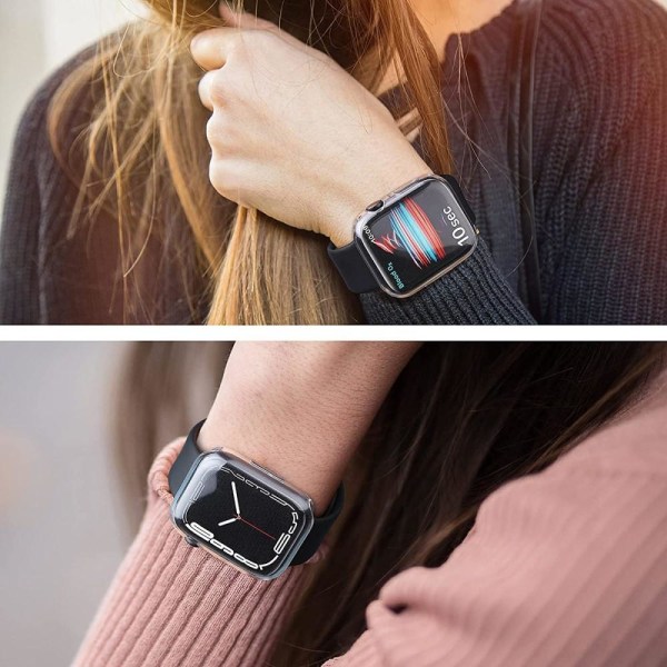 Skyddande Transparant Skal TPU för Apple Watch Series 7 45mm Transparent