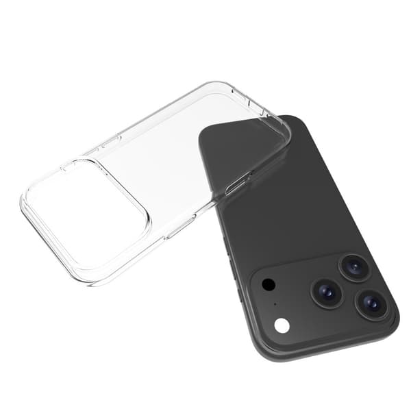 Deksel til iPhone 17 Pro Max Støtabsorbert forsterket hjørne TPU Transparent