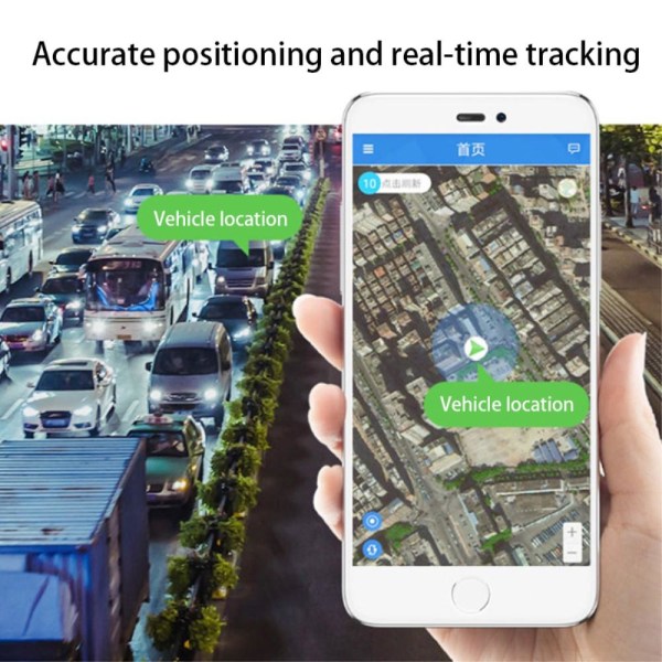 GPS Tracker til biler OBD-lokaliseringsenhed mod tab Black
